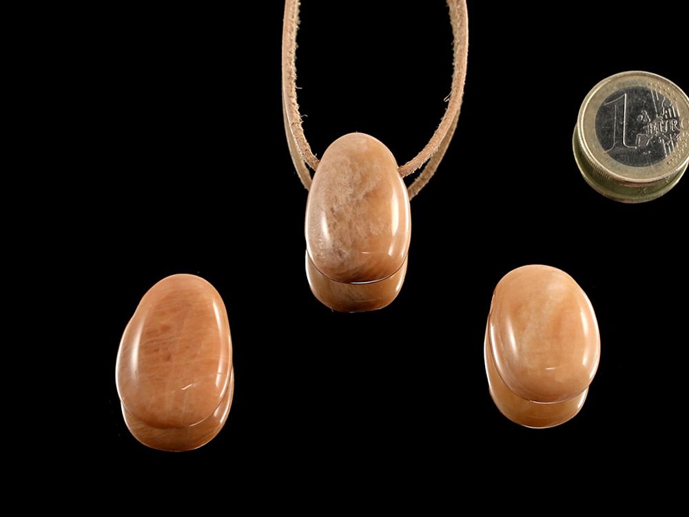 Moonstone Drop Bead Pendant