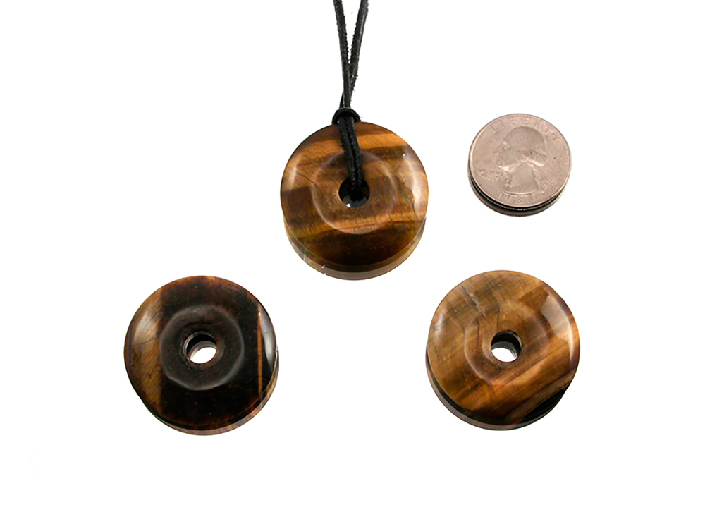 Tiger Eye Jewelry Donut 35 mm - 1 pc Tiger Eye Jewelry Donut 35 mm - 1 pc