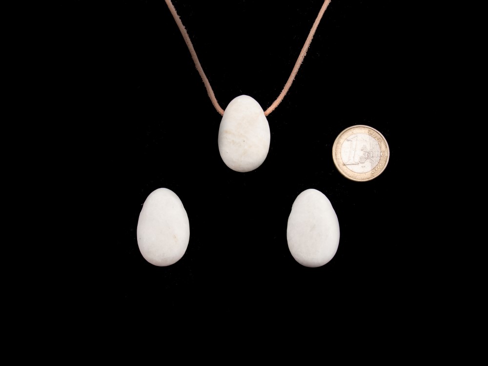 Barite Drop Bead Pendant - 1 pc