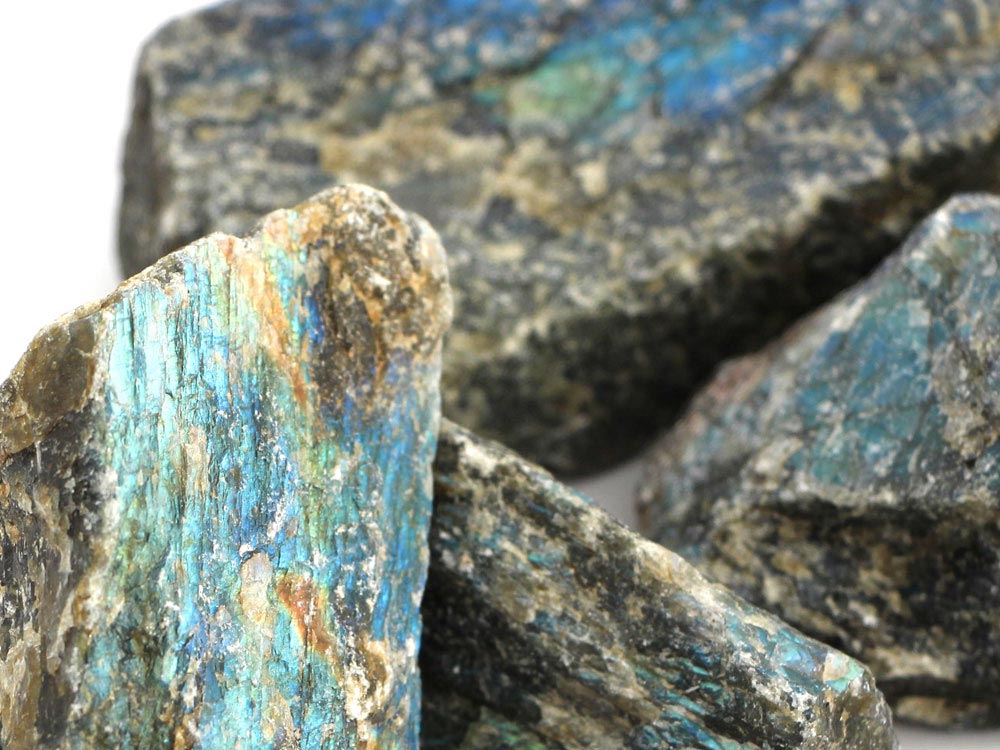Labradorite Rough Stones - 1 lb Labradorite Rough Stones - 1 lb