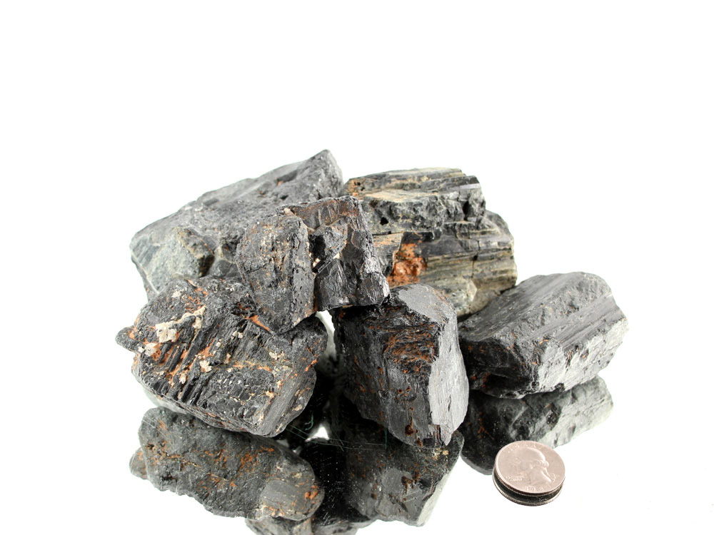 Black Tourmaline Large Rough Stones - 1 lb Black Tourmaline Large Rough Stones - 1 lb