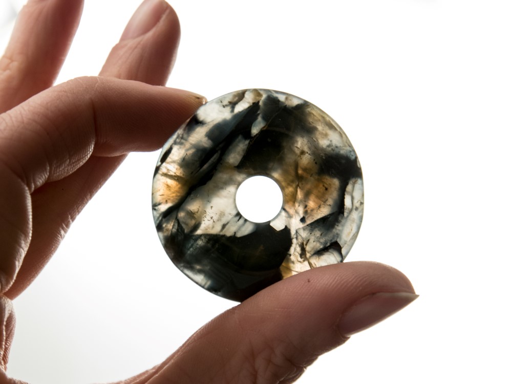 Nellite (Lionskin) Jewelry Donut 40 mm - 1 pc Nellite (Lionskin) Jewelry Donut 40 mm - 1 pc