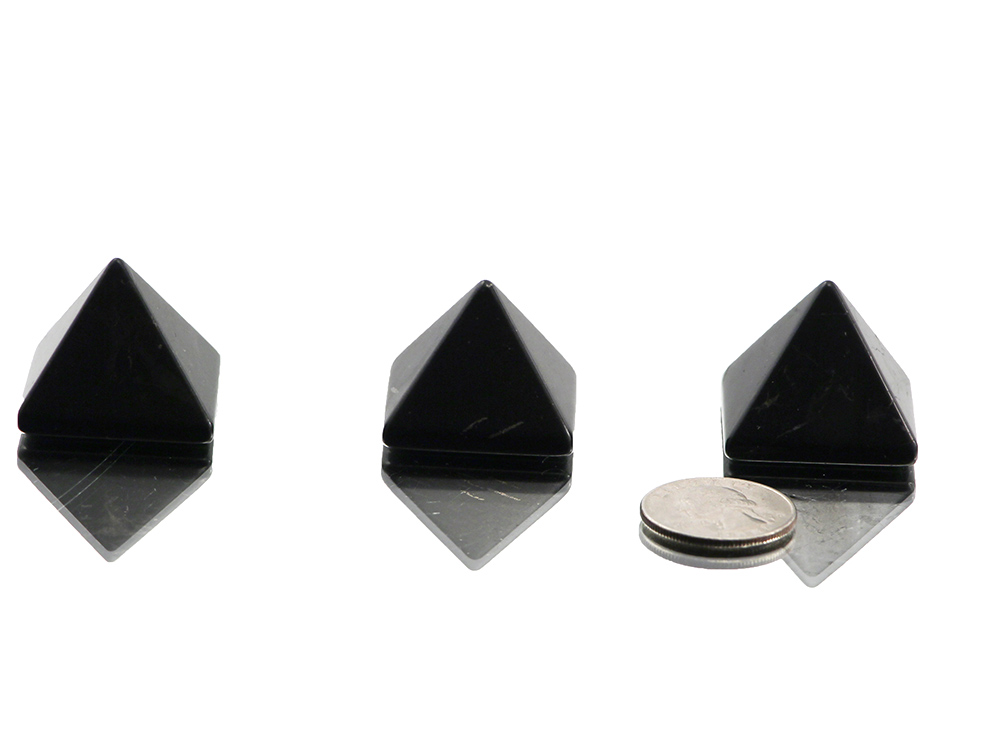 Shungite Pyramid 1 3/16 in - 1 pc Shungite Pyramid 1 3/16 in - 1 pc