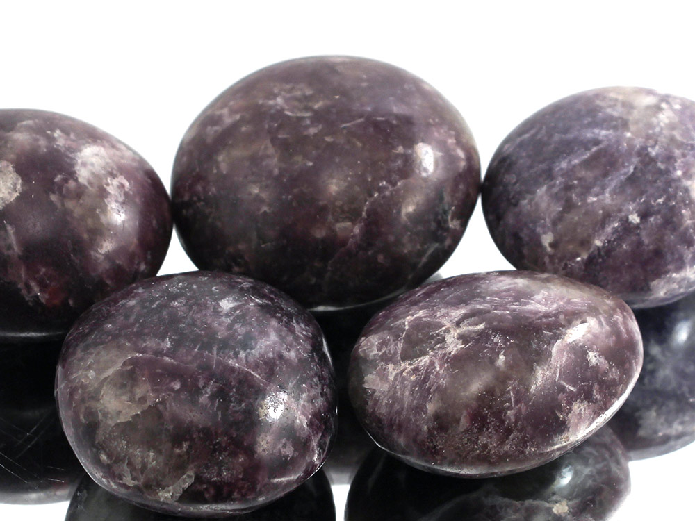 Lepidolite XL Tumbled Stones - 1 lb Lepidolite XL Tumbled Stones - 1 lb