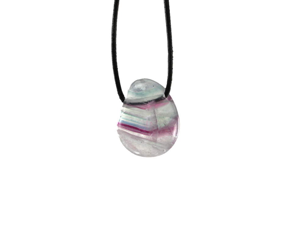 Fluorite (Multicolor) Drop Bead Pendant Fluorite (Multicolor) Drop Bead Pendant