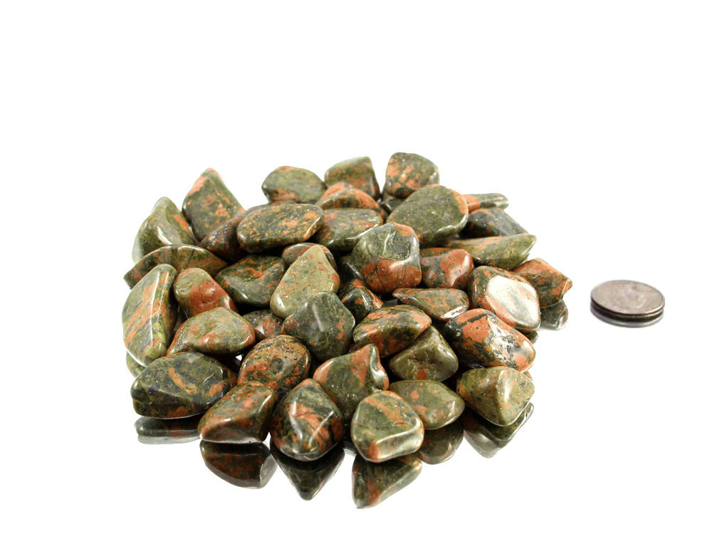 Unakite Tumbled Stones - 1 lb