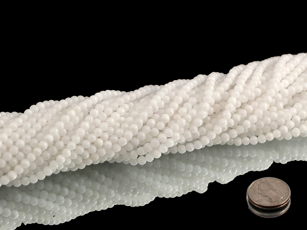 Barite 4 mm Bead Strands - 1 pc Barite 4 mm Bead Strands - 1 pc