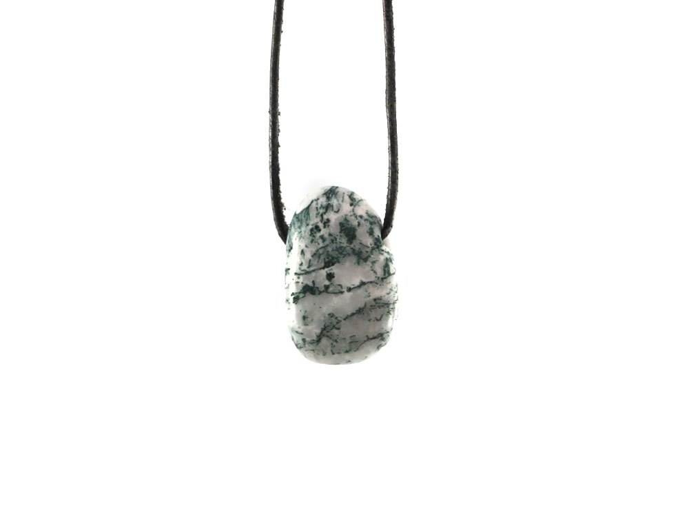 Tree Agate Drop Bead Pendant Tree Agate Drop Bead Pendant