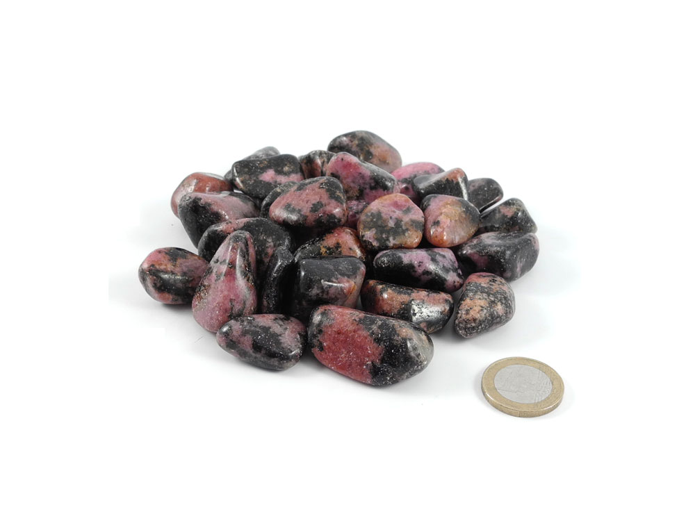 Rhodonite Tumbled Stones - 1 lb