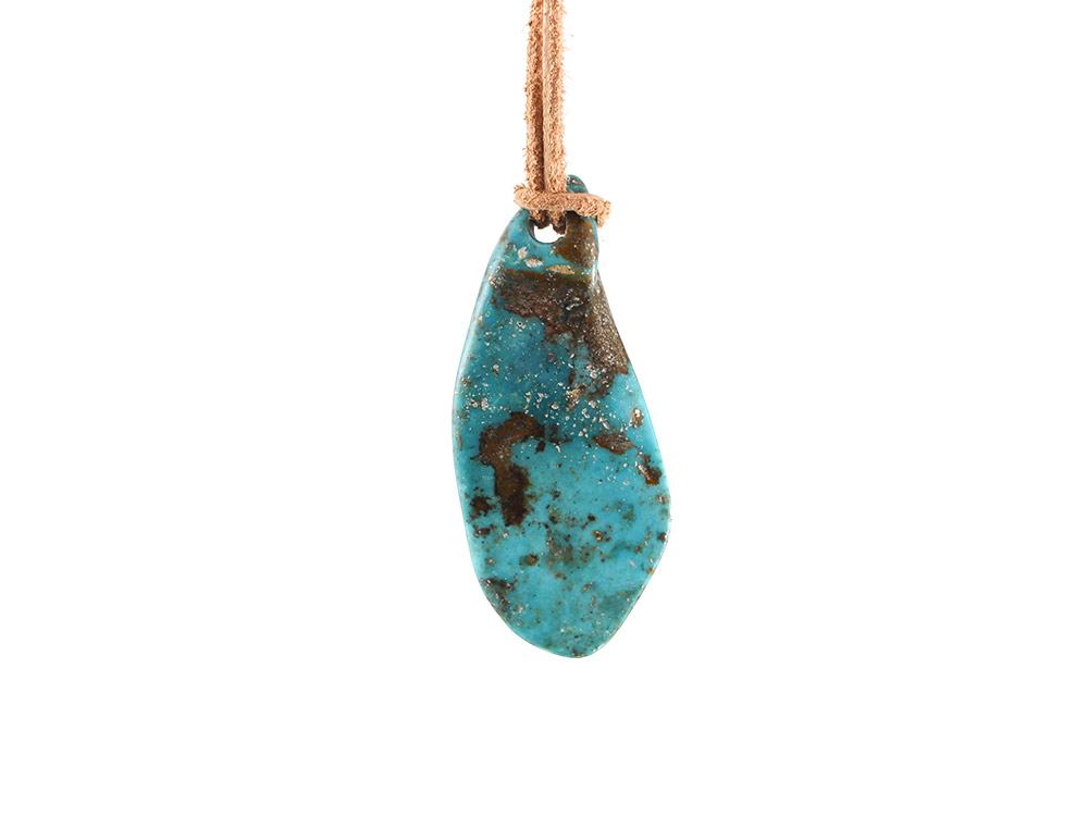 Natural Turquoise Freeform Pendant - Small Natural Turquoise Freeform Pendant - Small