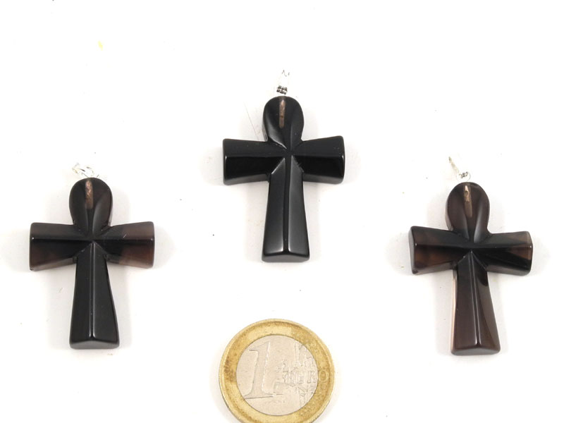 Midnight Lace Obsidian Pendant 'Ankh' Midnight Lace Obsidian Pendant 'Ankh'