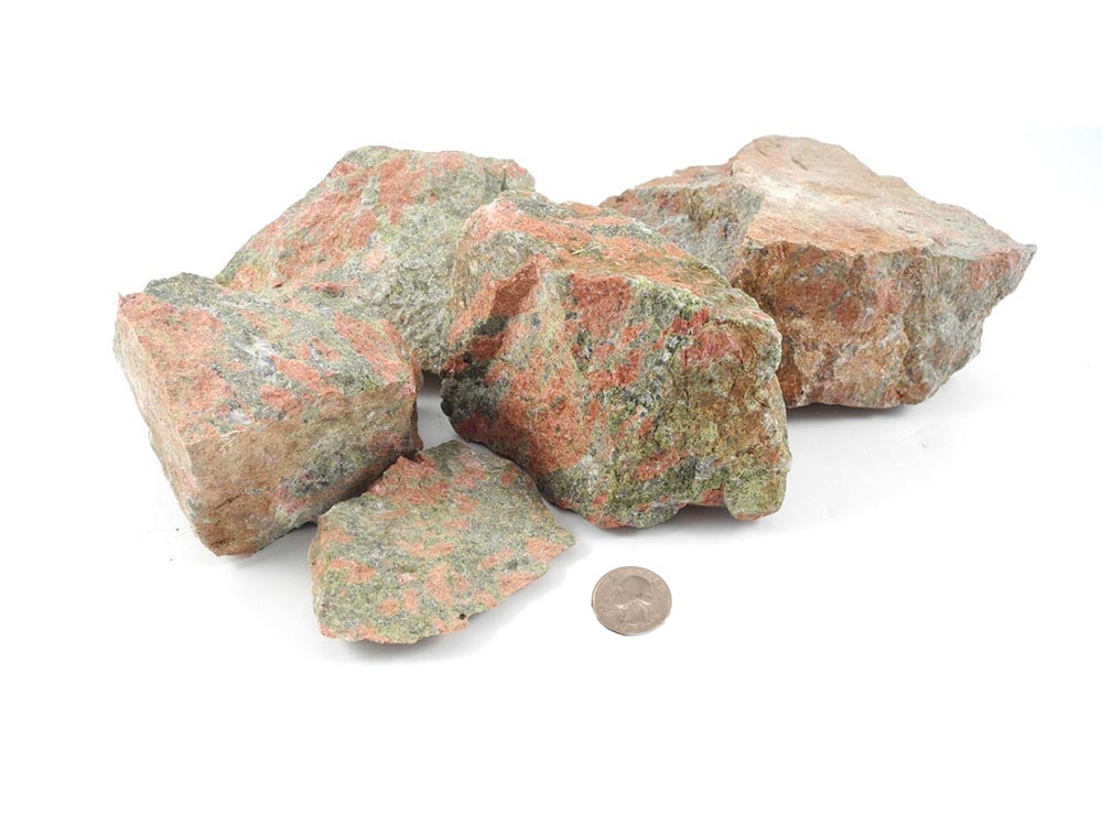 Unakite Rough Stones - 1 lb