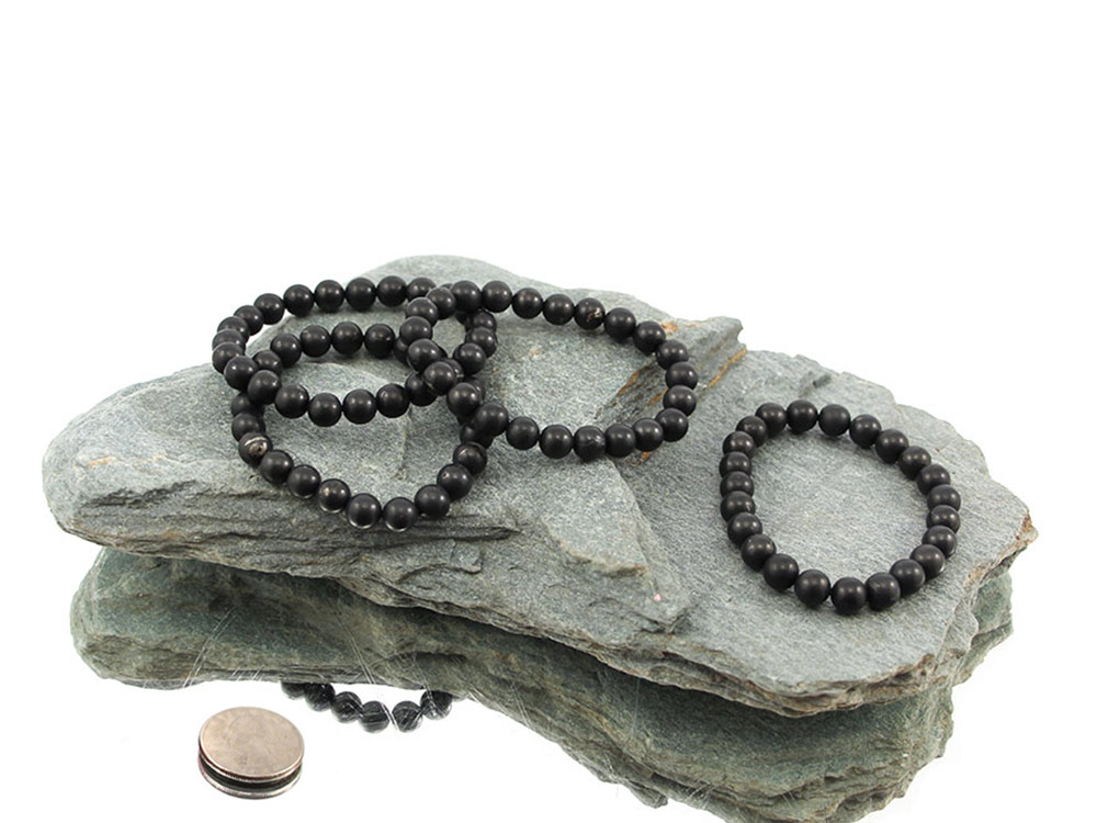 Shungite Bracelet 8 mm - 1 pc Shungite Bracelet 8 mm - 1 pc
