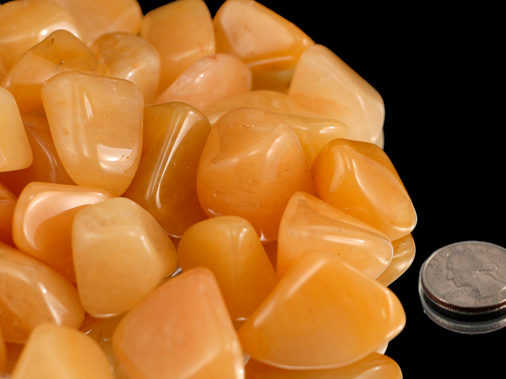 Yellow Aventurine Tumbled Stones - 1 lb Yellow Aventurine Tumbled Stones - 1 lb