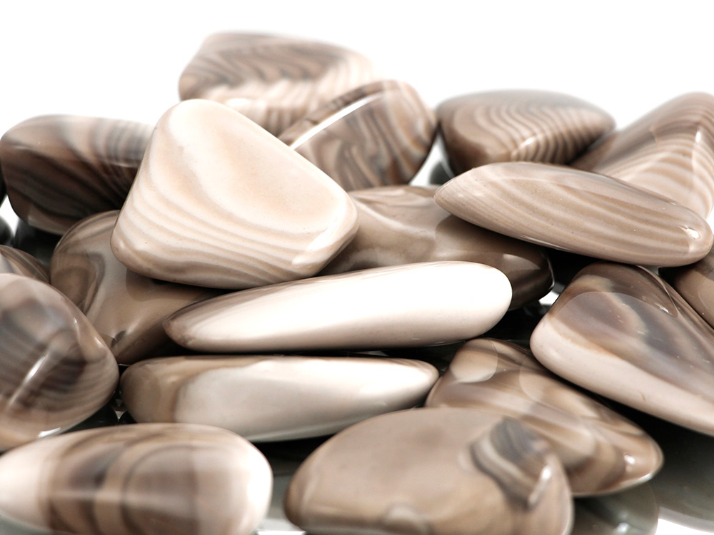 Flint Stone Tumbled Stones - 1 lb Flint Stone Tumbled Stones - 1 lb