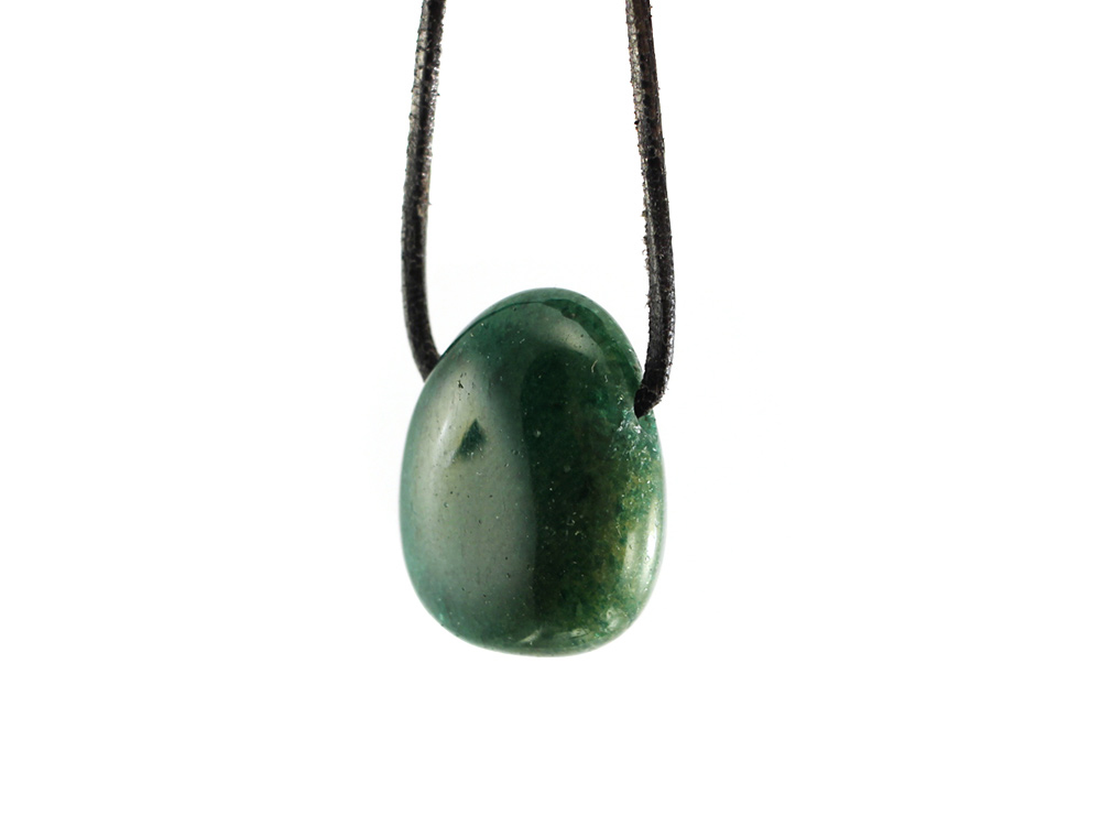 Fuchsite Drop Bead Pendant Fuchsite Drop Bead Pendant