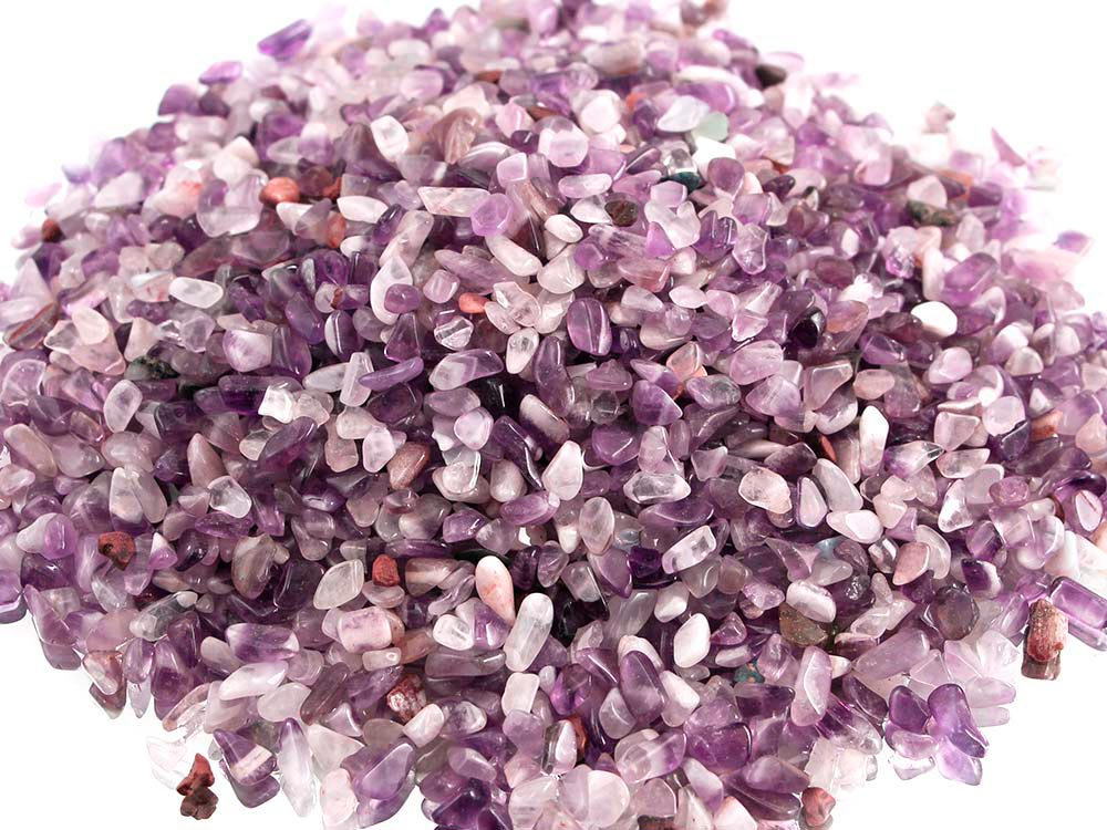 Amethyst Tumbled Stones Micro - 1 lb Amethyst Tumbled Stones Micro - 1 lb