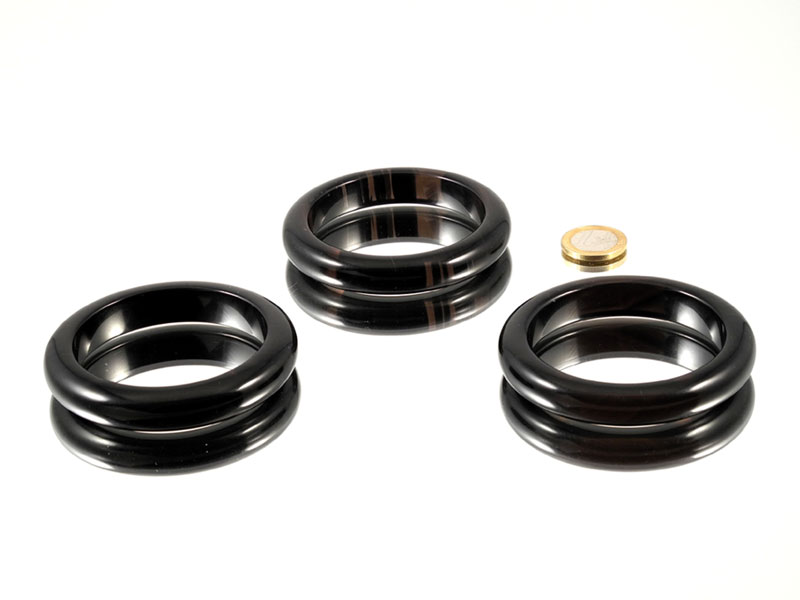 Midnight Lace Obsidian Bracelet - Bangle Midnight Lace Obsidian Bracelet - Bangle