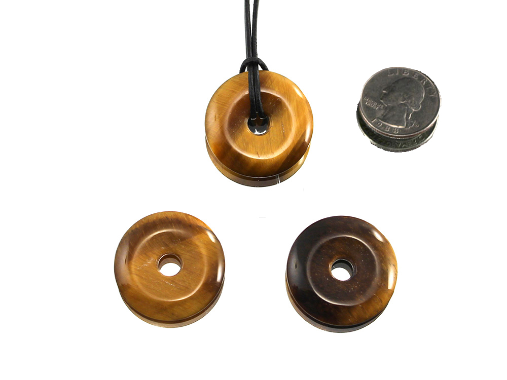 Tiger Eye Jewelry Donut Extra Grade 30 mm - 1 pc