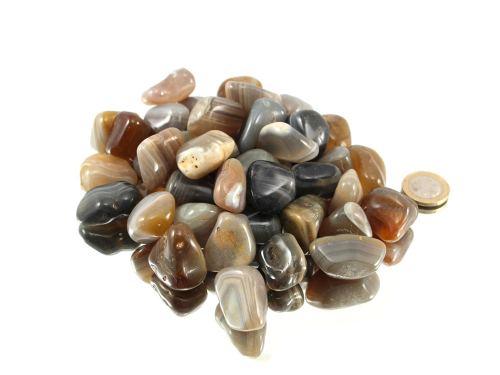 Agate (Natural) Tumbled Stones - 1 lb