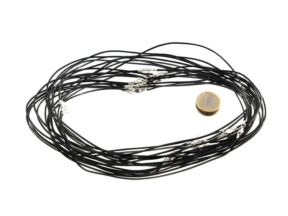 Leather Cord With Clasp - Black or Tan Leather Cord With Clasp - Black or Tan