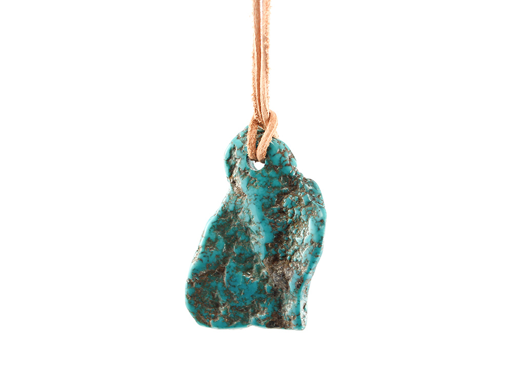 Natural Turquoise Freeform Pendant - Small Natural Turquoise Freeform Pendant - Small