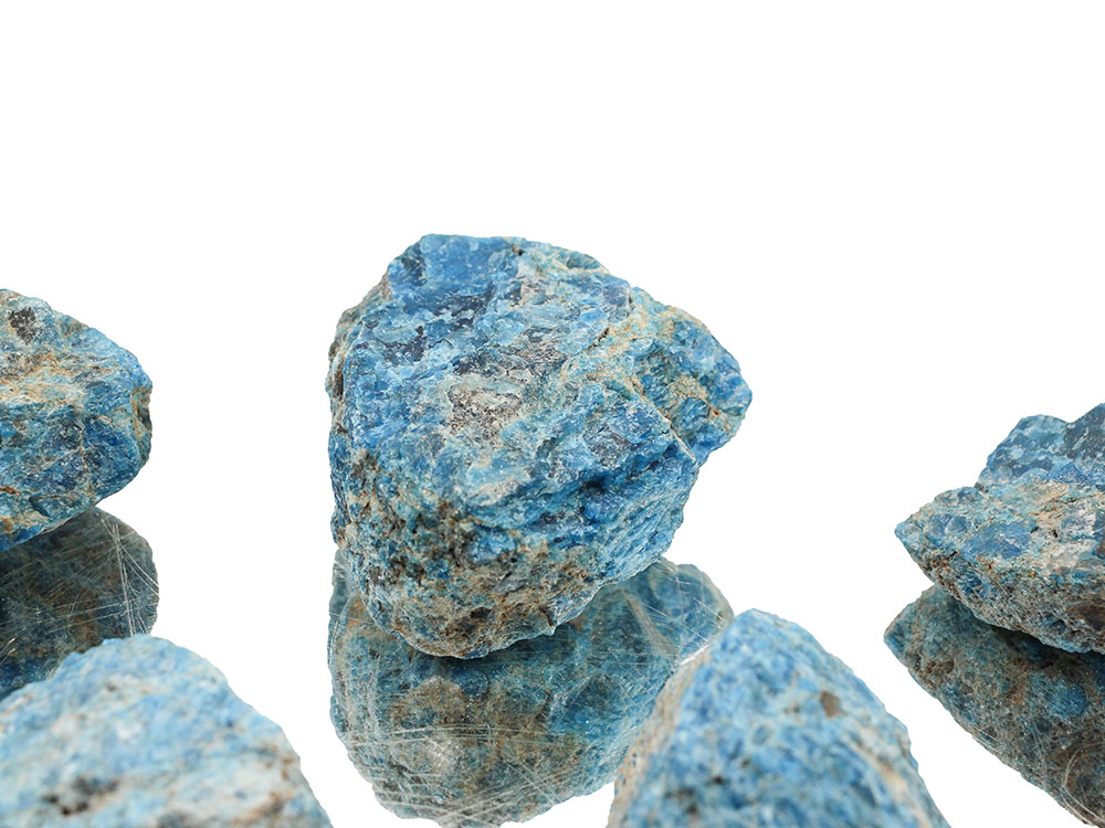 Apatite Blue Rough Stones - 1lb Apatite Blue Rough Stones - 1lb