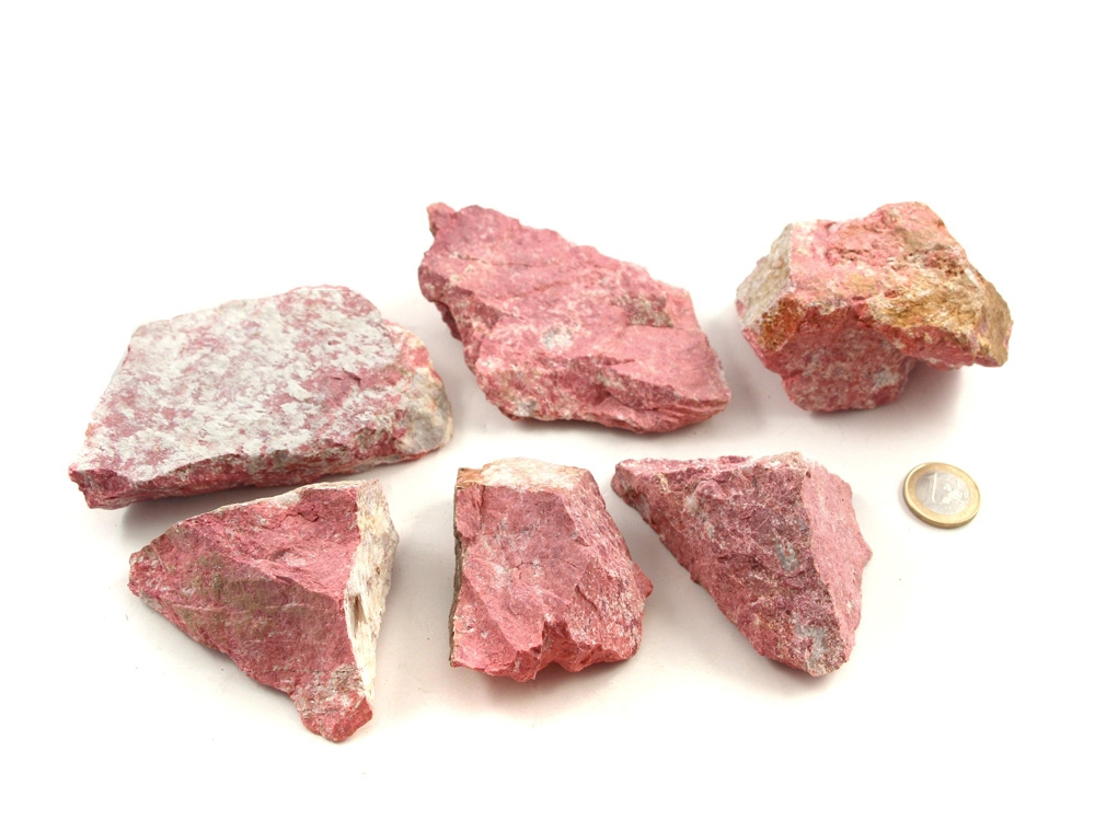 Thulite Rough Stones - 1 lb
