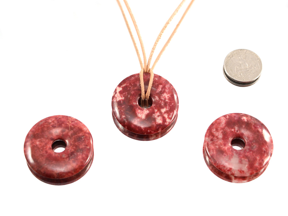 Thulite Jewelry Donut 40 mm - 1 pc