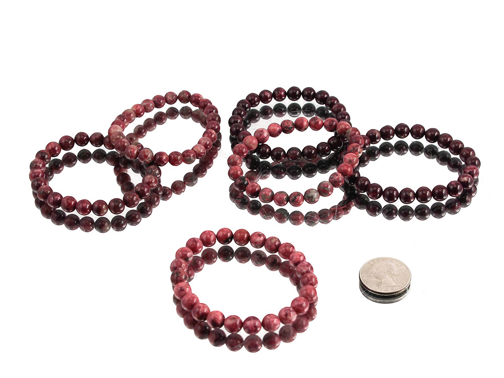 Thulite Bracelet 8 mm - 1 pc