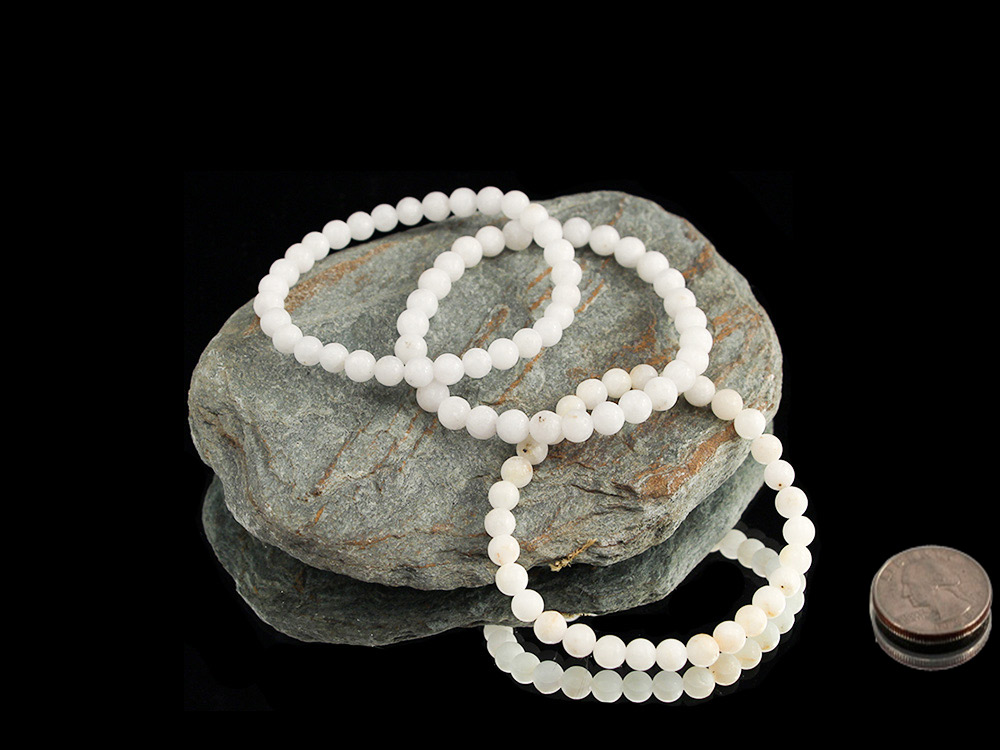 Barite round 6 mm Bracelet - 1 pc