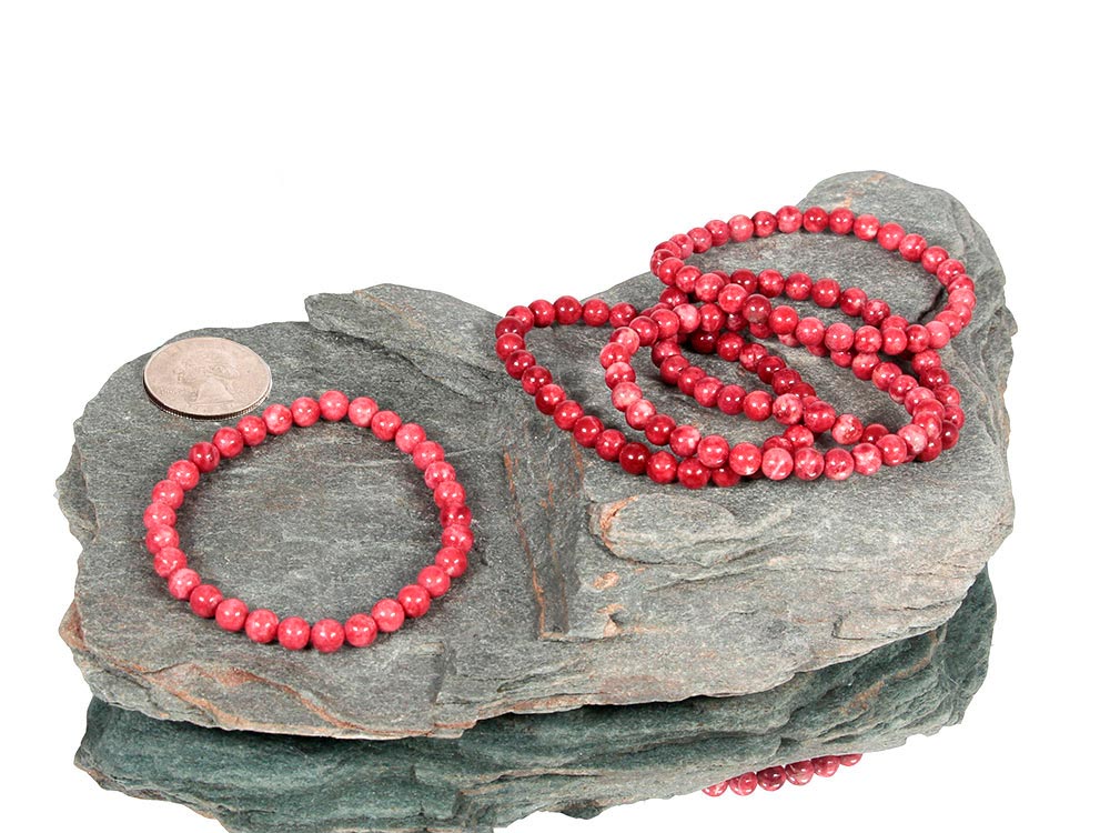 Thulite Bracelet 6 mm Thulite Bracelet 6 mm