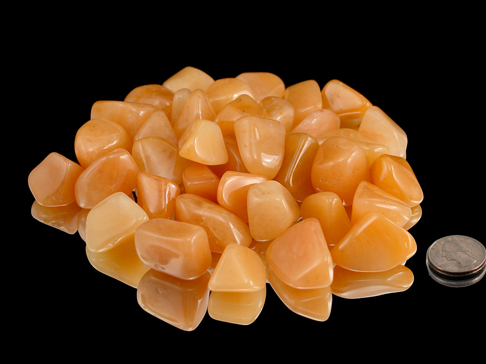 Yellow Aventurine Tumbled Stones - 1 lb Yellow Aventurine Tumbled Stones - 1 lb