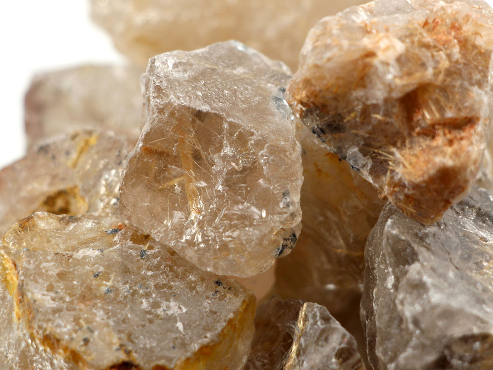 Rutilated Quartz Rough Stones - 8 oz Rutilated Quartz Rough Stones - 8 oz