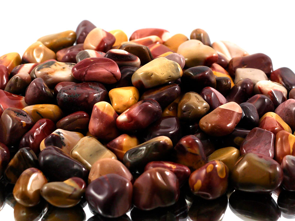 Mookaite Jasper Tumbled Stones - 1 lb Mookaite Jasper Tumbled Stones - 1 lb