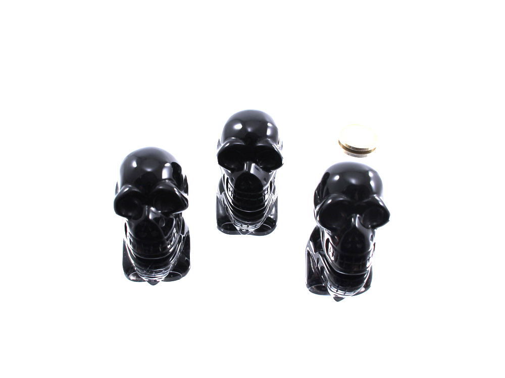 Midnight Lace Obsidian Small Skull - 1 pc Midnight Lace Obsidian Small Skull - 1 pc