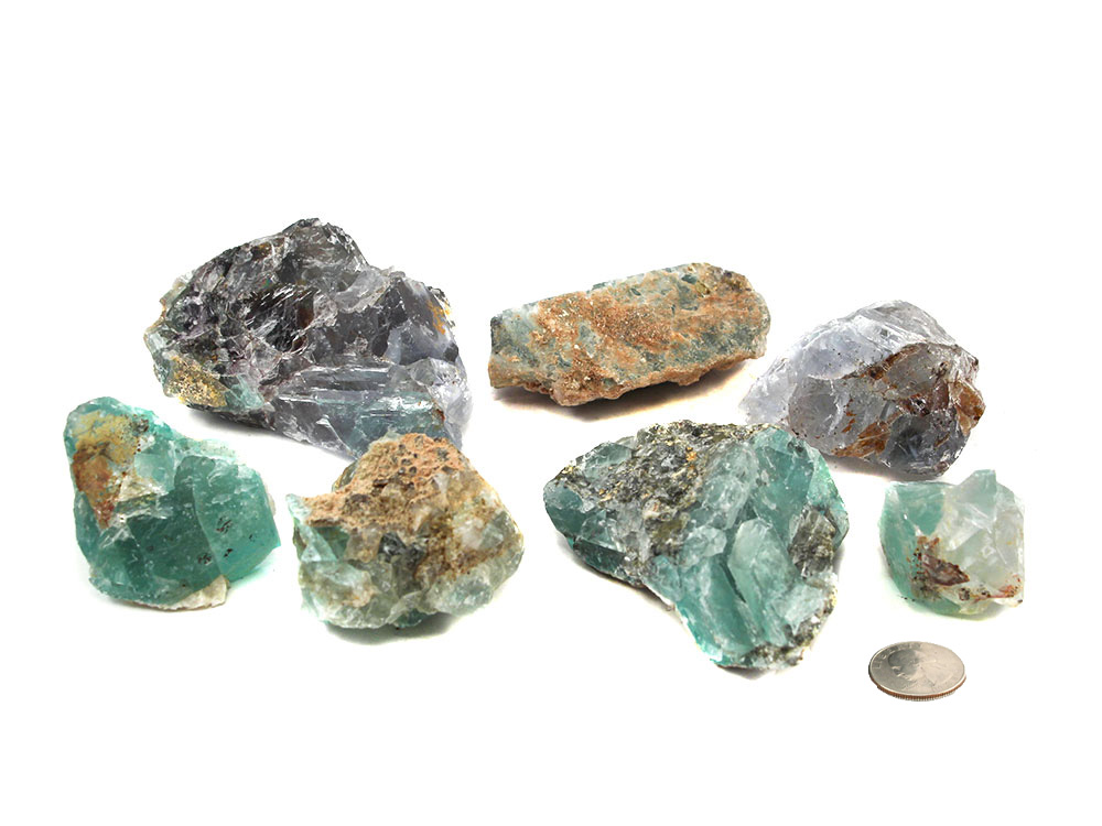 Fluorite Rough Stones - 1 lb Fluorite Rough Stones - 1 lb