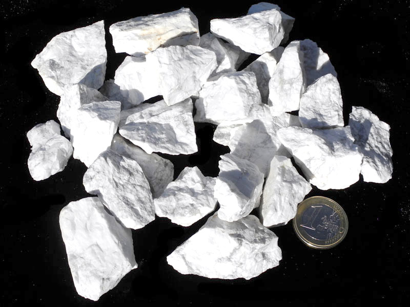 Magnesite (Howlite) Small Rough Stones - 1 lb