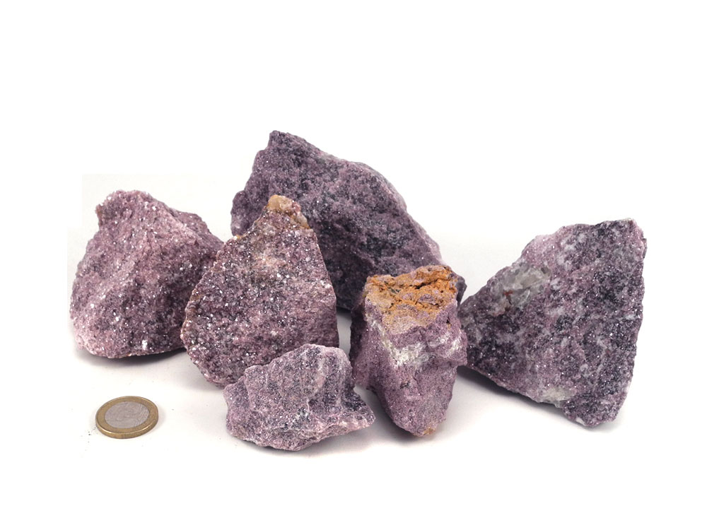 Lepidolite Small Rough Stones - 1 lb Lepidolite Small Rough Stones - 1 lb