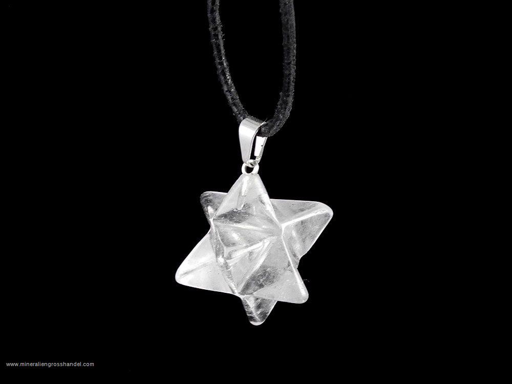 Merkabah (Star) Quartz Pendant - 1 pc