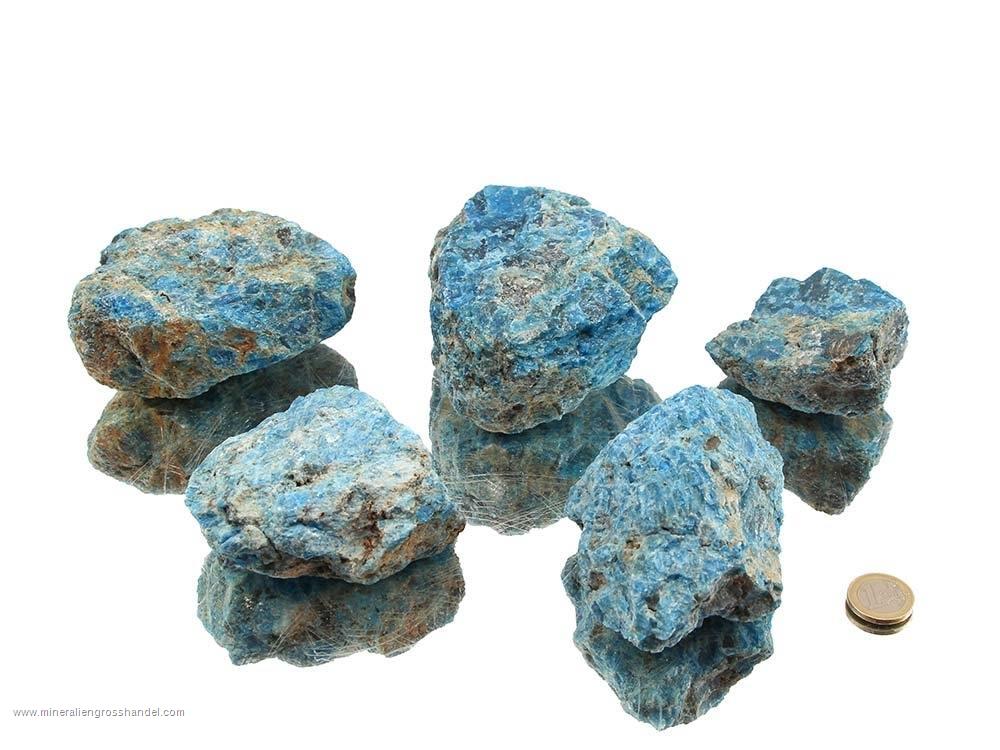 Apatite Blue Rough Stones - 1lb