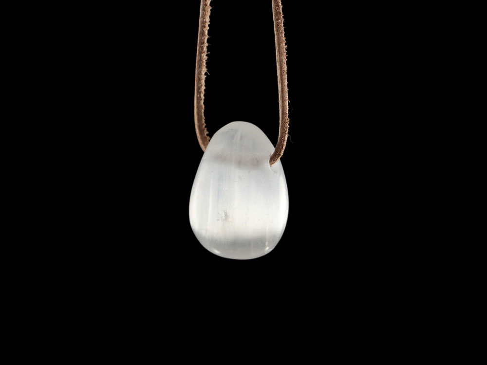 Selenite Drop Bead Pendant Selenite Drop Bead Pendant