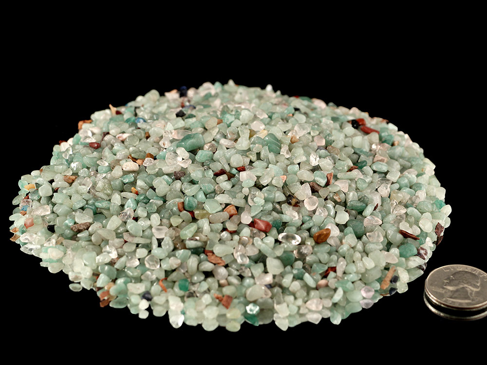 Aventurine Green Tumbled Stones Micro - 1 lb