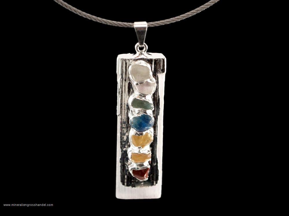 Chakra Selenite Pendants - 1 pc Chakra Selenite Pendants - 1 pc