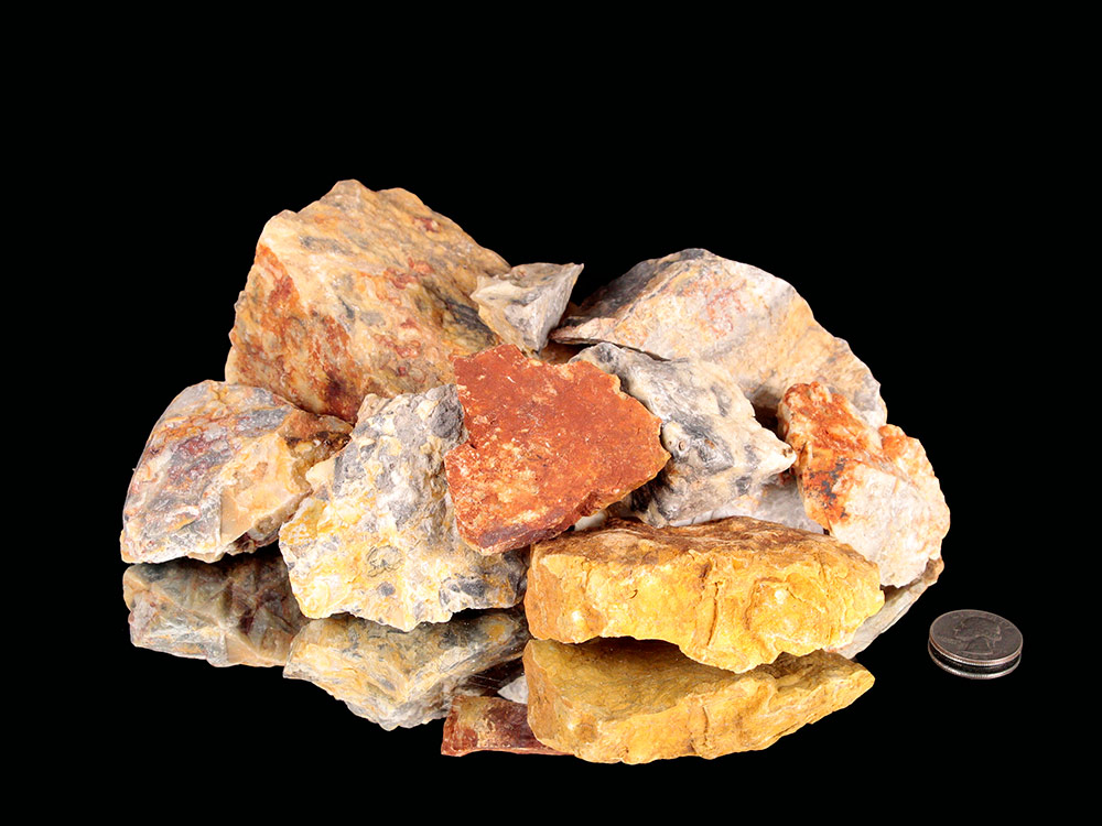 Crazy Lace Agate (Australia) Rough Stones - 1 lb