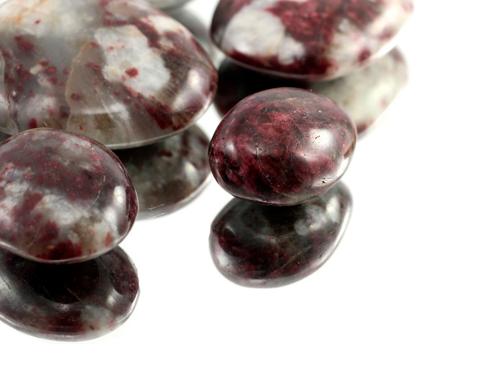 Red Tourmaline (Rubellite) XL Tumbled Stones - 1 lb Red Tourmaline (Rubellite) XL Tumbled Stones - 1 lb