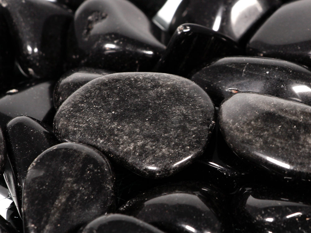 Gold Sheen Obsidian Tumbled Stones - 1 lb Gold Sheen Obsidian Tumbled Stones - 1 lb