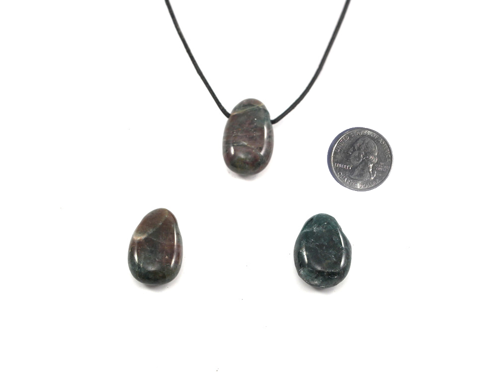 Diopside Drop Bead Pendant