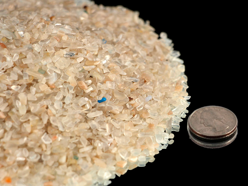 Moonstone Tumbled Stones Super Micro - 1 lb Moonstone Tumbled Stones Super Micro - 1 lb