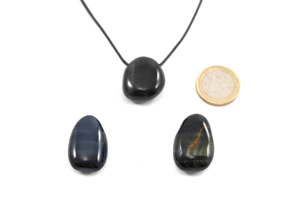 Hawk Eye Drop Bead Pendant